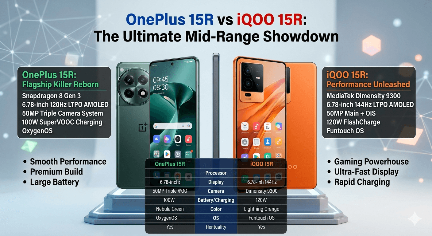 OnePlus 15R vs iQOO 15R